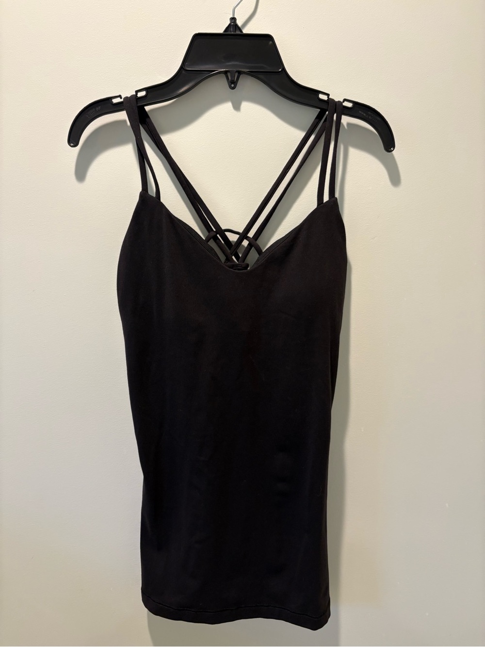 lululemon athletica Black Strappy V-Back Tank